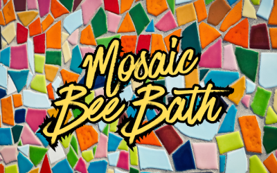 Mosaic Bee Baths